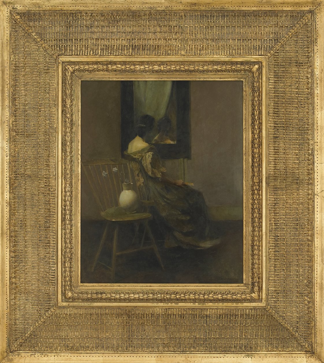 Der Spiegel, 1907 von Thomas Wilmer Dewing