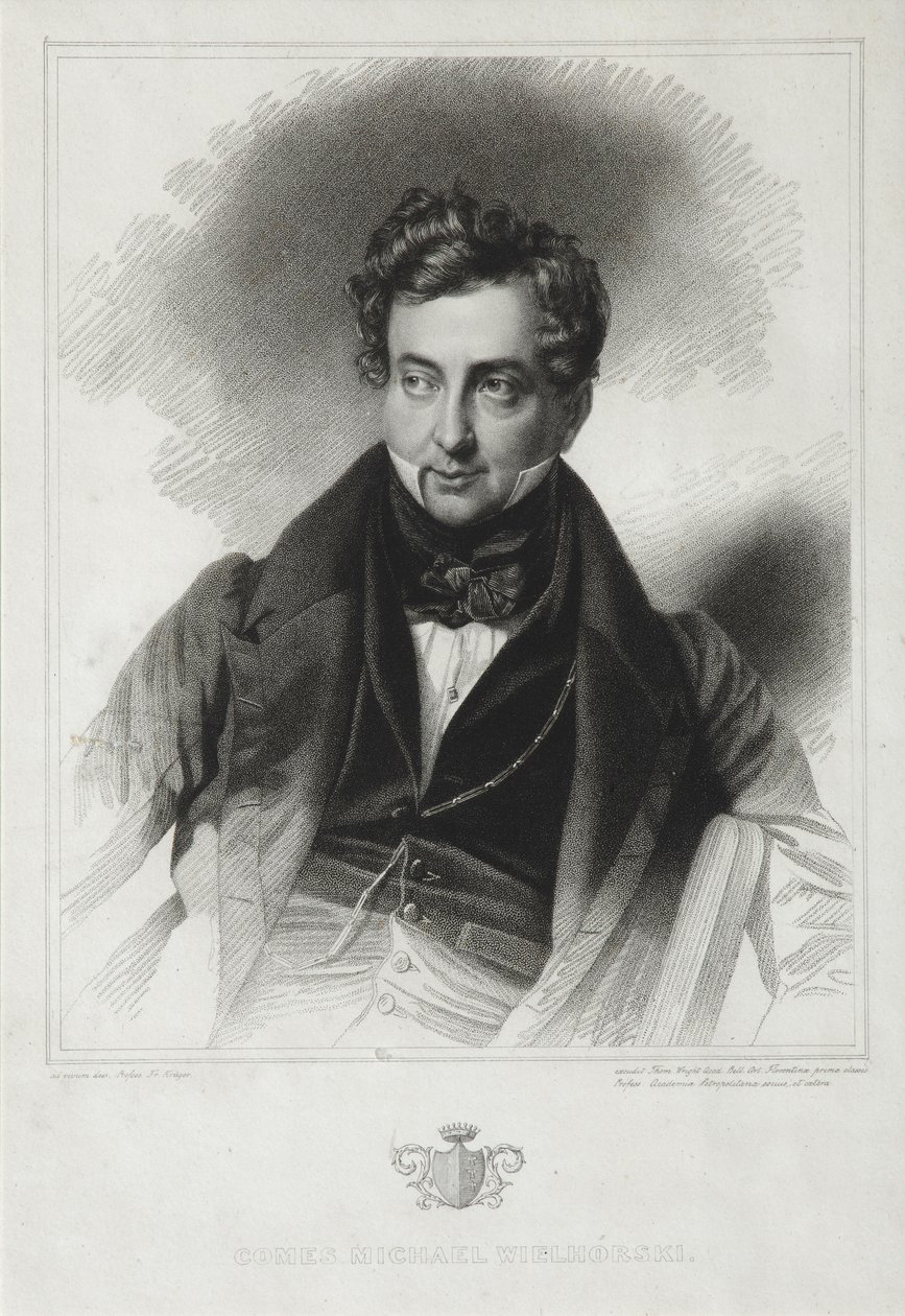 Porträt von Graf Michail Jurjewitsch Wiljegorski, frühe 1830er Jahre von Thomas Wright