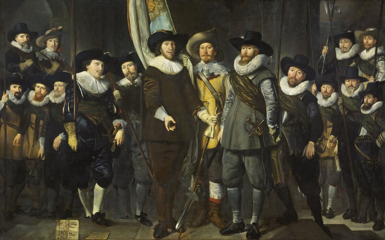 Bürgerwehr des III. Bezirks von Amsterdam unter dem Kommando von Hauptmann Allaert Cloeck und Leutnant Lucas Jacobsz Rotgans von Thomas de Keyser