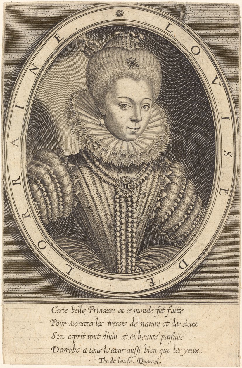 Louise de Lorraine von Thomas de Leu after François Quesnel