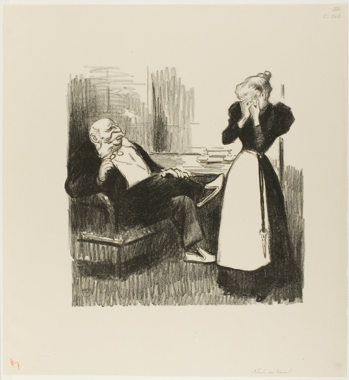 Freiheit von der Arbeit von Théophile Alexandre Pierre Steinlen