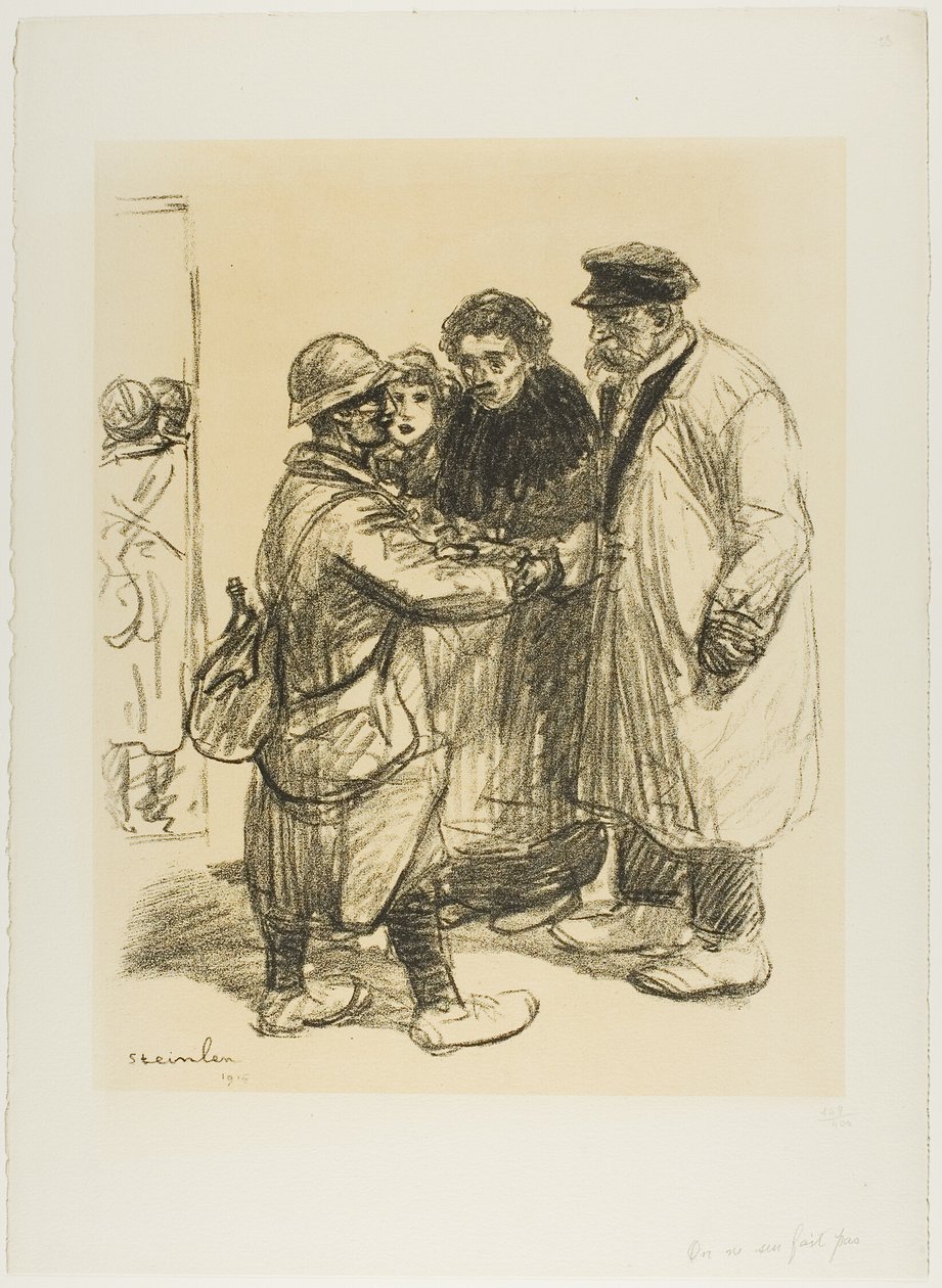 Daran gewöhnt man sich nicht von Théophile Alexandre Pierre Steinlen