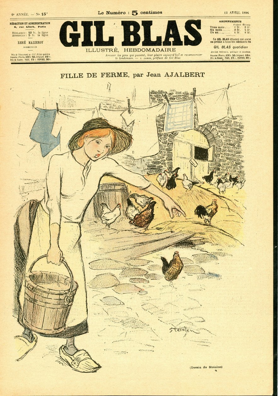 Cover von „Gil Blas“ von Théophile Alexandre Steinlen