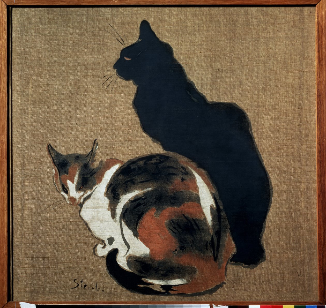 Zwei Katzen von Théophile Alexandre Steinlen