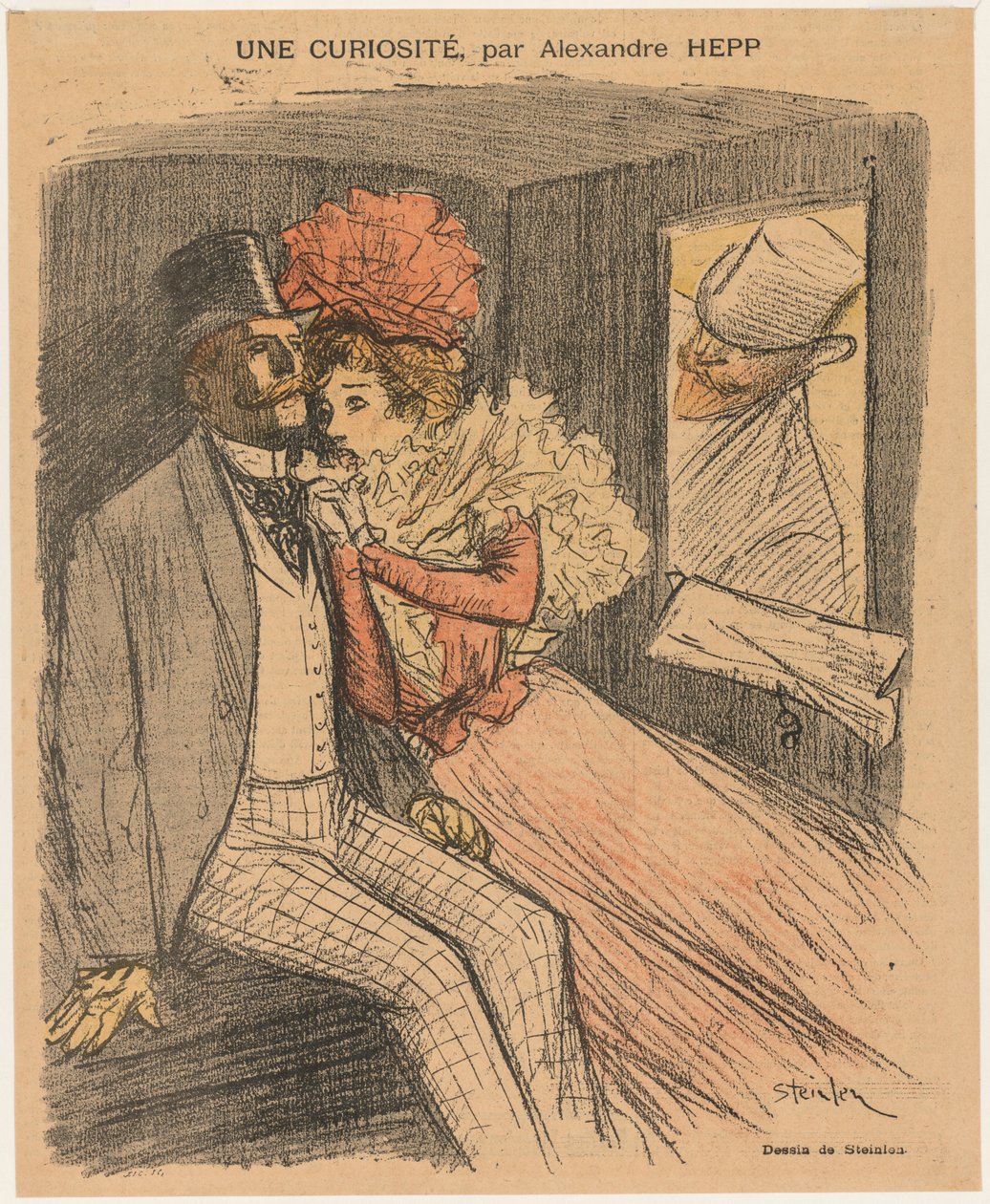 Gil Blas Illustré: Eine Kuriosität, von Alexandre Hepp, 1897 von Théophile Alexandre Steinlen