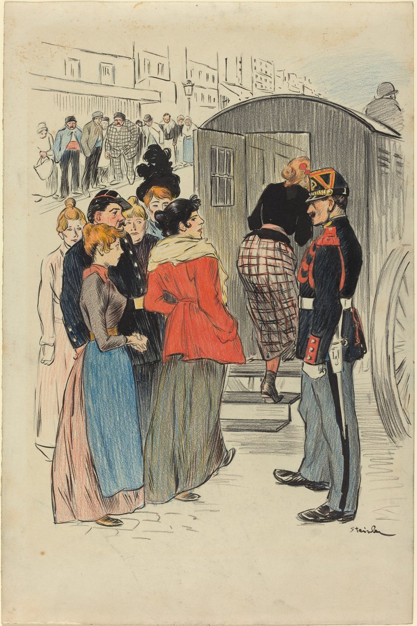 La Rafle, 1893 von Théophile Alexandre Steinlen