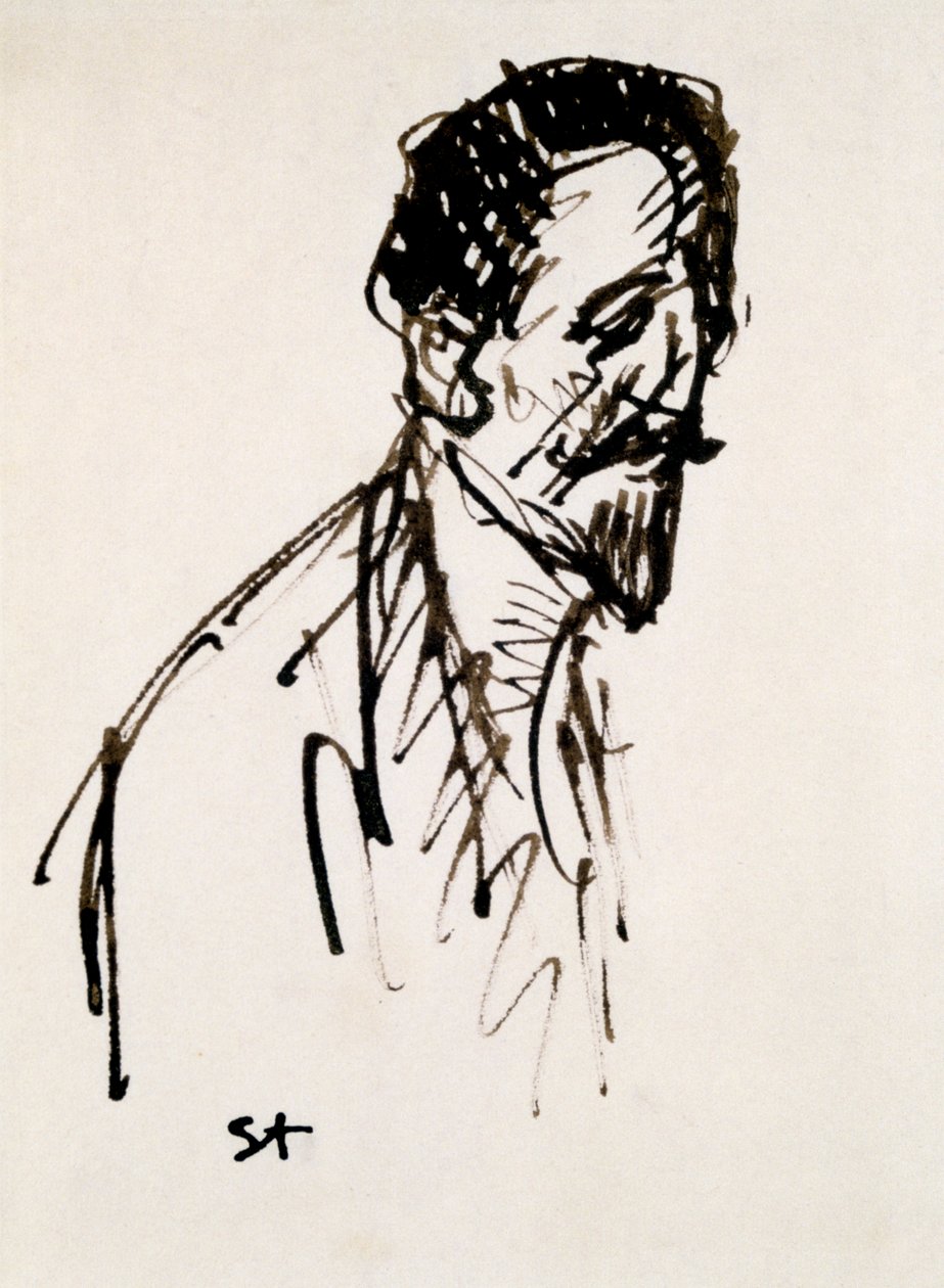 Porträt von Jehan Rictus von Théophile Alexandre Steinlen