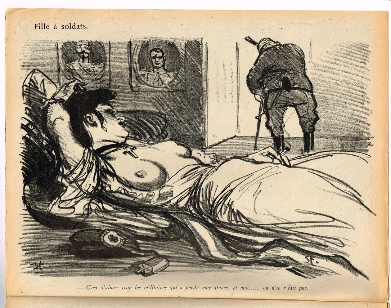 Die Butterplatte, satirisch in Farben von Théophile Alexandre Steinlen