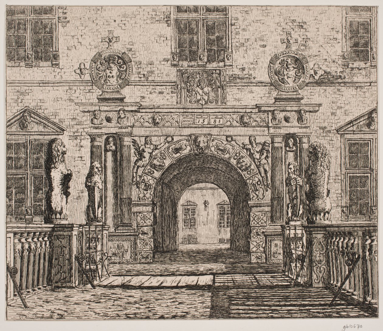 Einfahrtstor bei Vallø von Thorald Læssøe