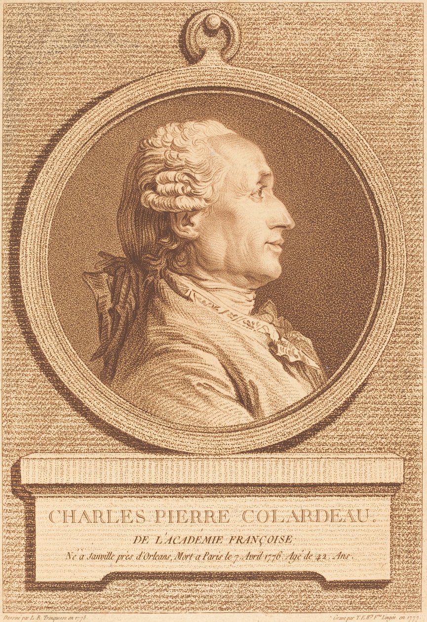 Charles Pierre Colardeau von Thérèse Éléonore Lingée after Louis Rolland Trinquesse