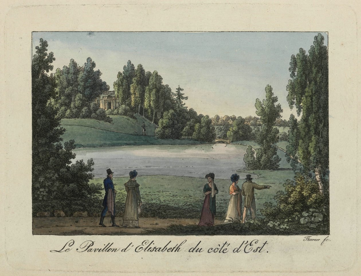 Der Elisabeth-Pavillon im Pawlowsk-Park, 1810er von Thurner
