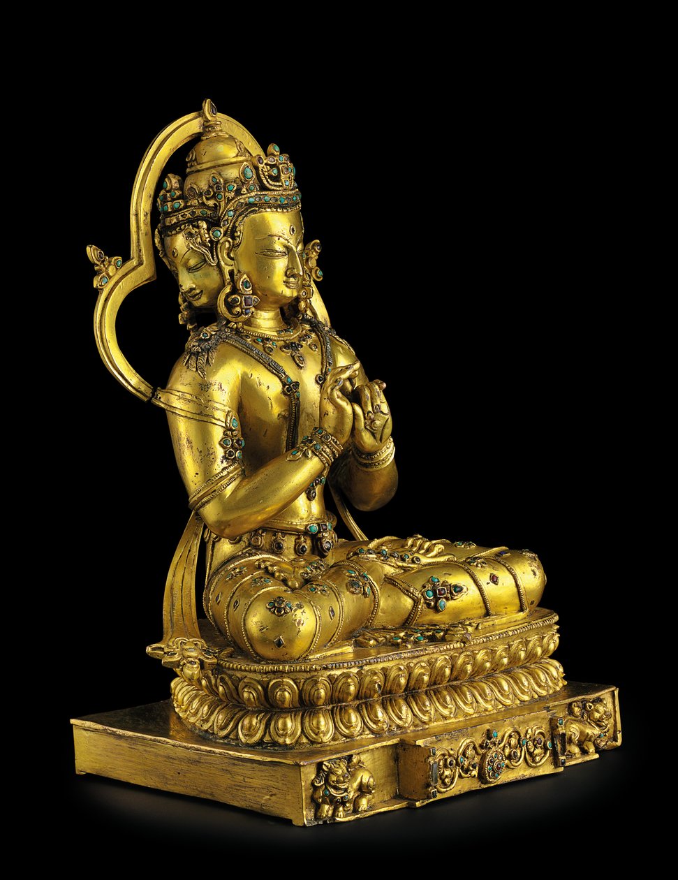 Figur von Vairochana, Densatil von Tibetan School