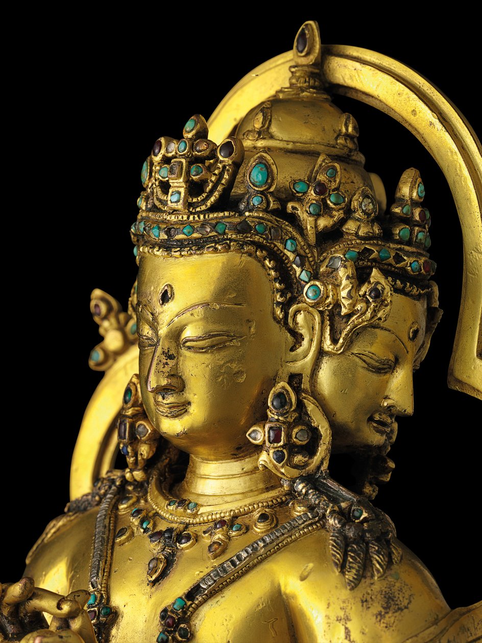 Figur von Vairochana, Densatil von Tibetan School