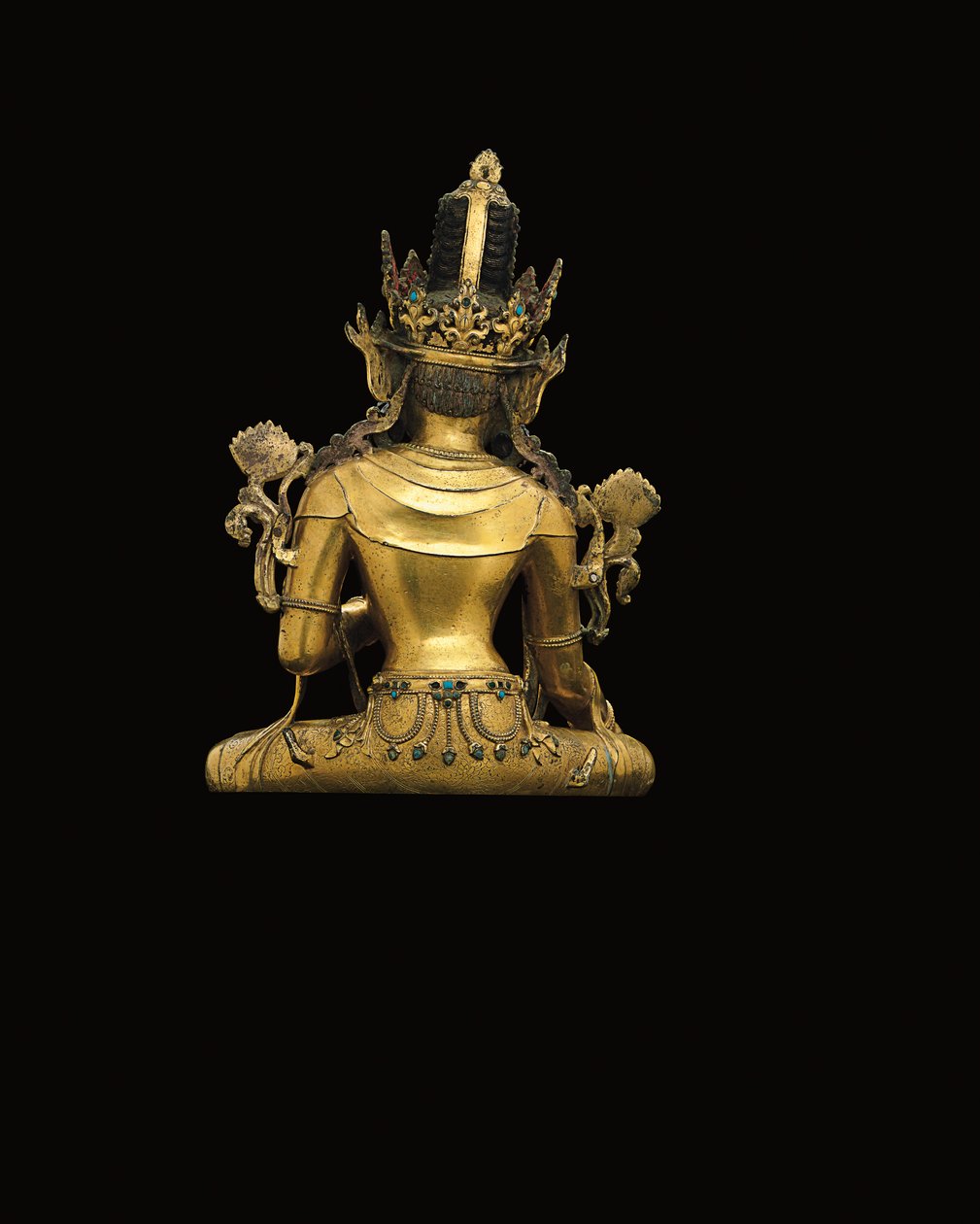 Kaiserliche Figur des Avalokiteshvara (vergoldete Bronze) von Tibetan School