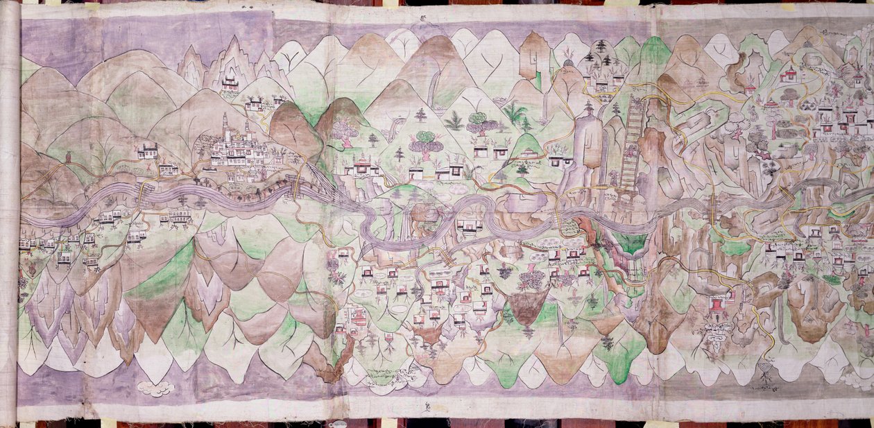 Der Mittelteil des Tsari Rongkor von Tibetan School