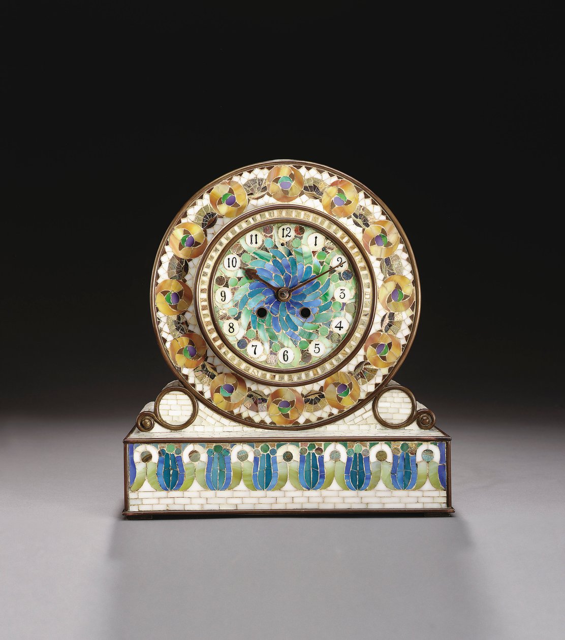 Favrile Mosaik Kaminuhr von Tiffany and Company