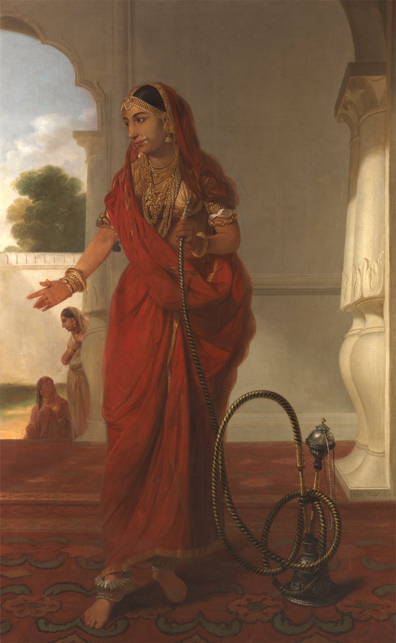 Eine Frau des Hofes in Faizabad, Indien von Tilly Kettle