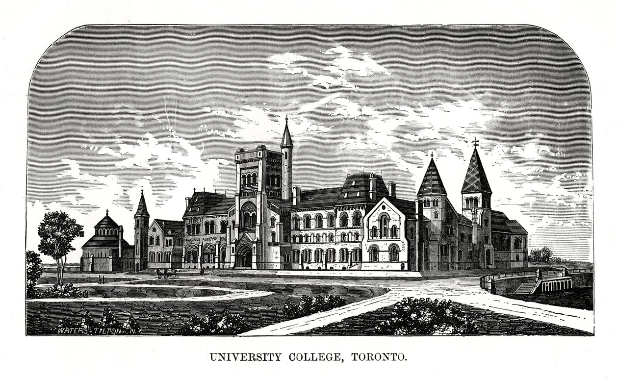 University College, Toronto, Kanada, 19. Jahrhundert von Tilton Waters