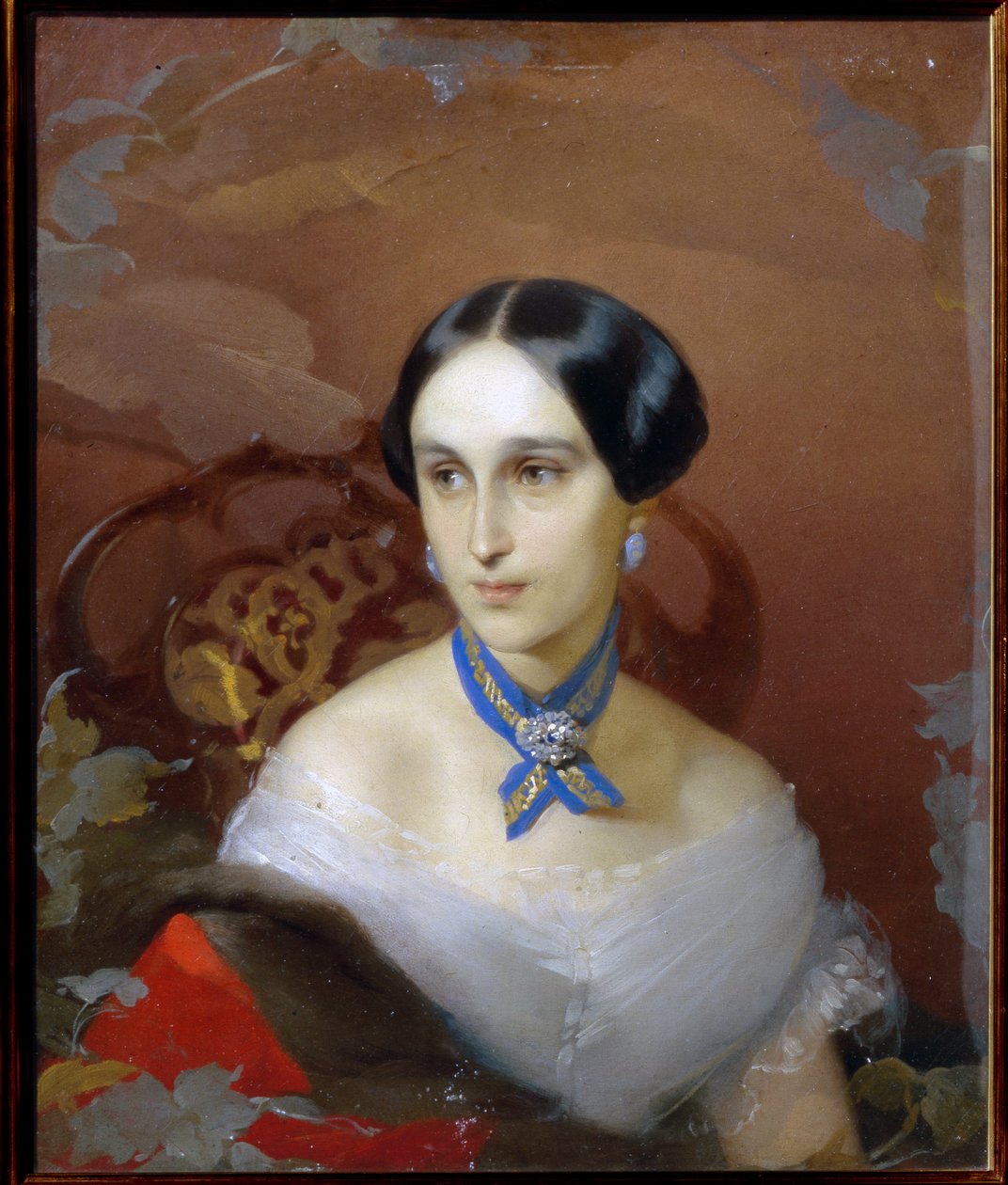 Porträt von Natalia Puschkina Lanskaya (Natalia Nikolajewna Gontscharowa) von Timofei Andreyevich Neff