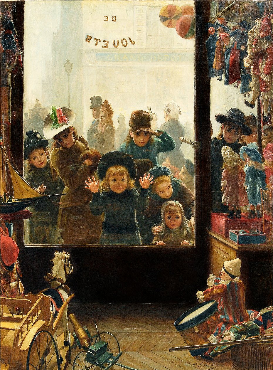 Das Schaufenster des Spielzeugladens von Timoleon Marie Lobrichon