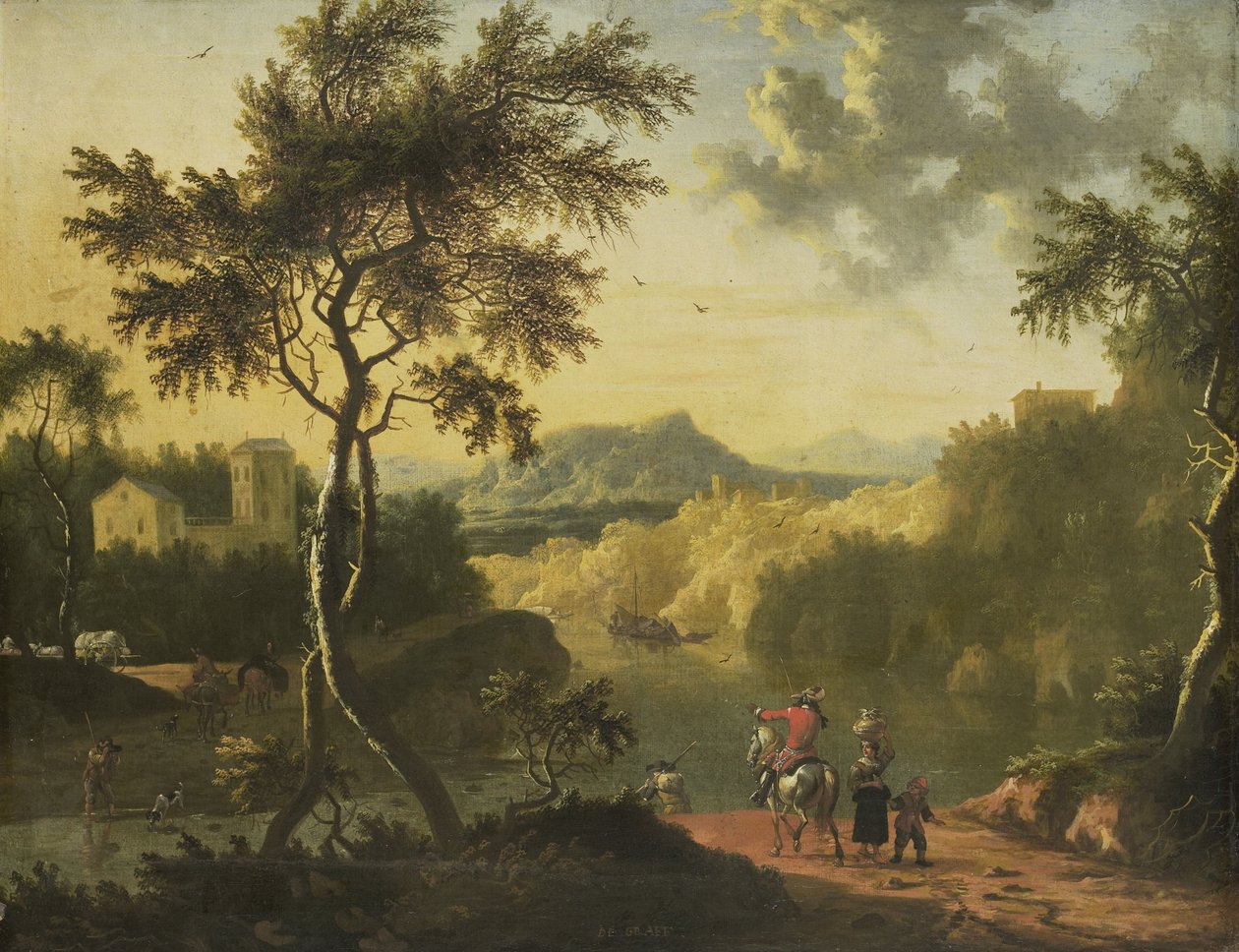 Italienische Landschaft von Timotheus de Graef