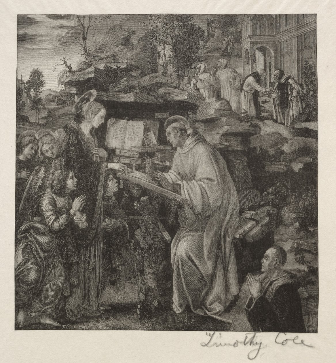 Alte italienische Meister: Madonna erscheint dem hl. Bernhard, 1888-1892 von Timothy Cole