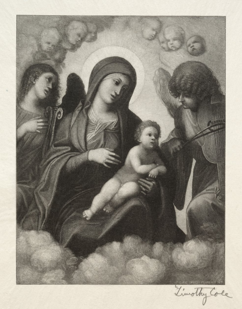 Alte italienische Meister: Madonna und Kind in Herrlichkeit von Timothy Cole