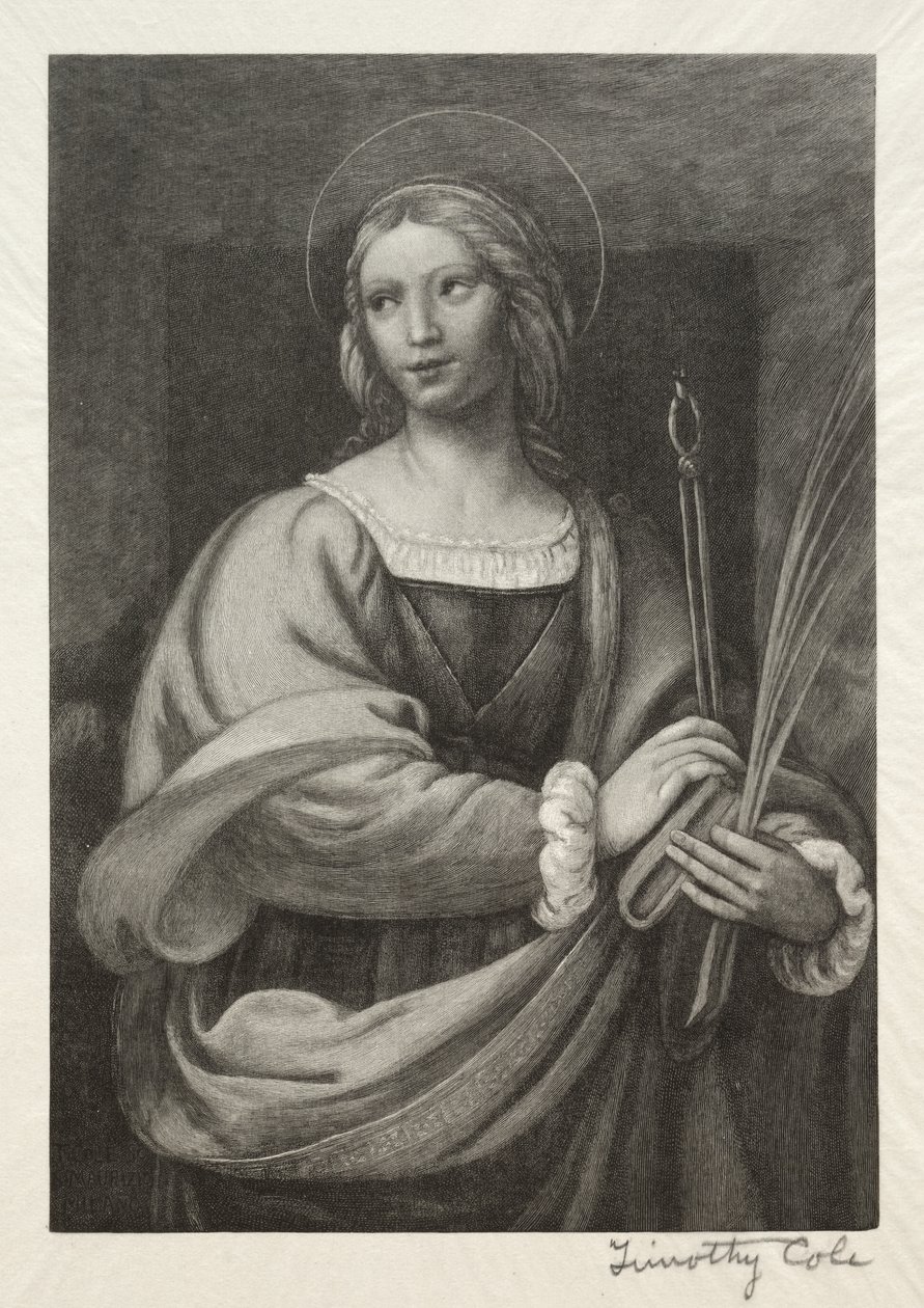 Alte italienische Meister: St. Apollonia, 1888-1892 von Timothy Cole