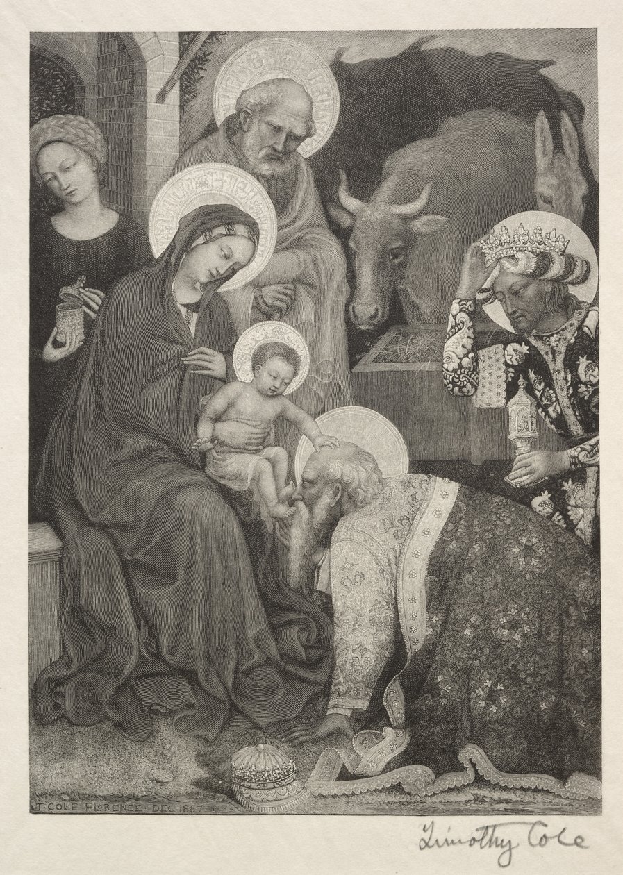 Die Anbetung der Könige, 1887 von Timothy Cole