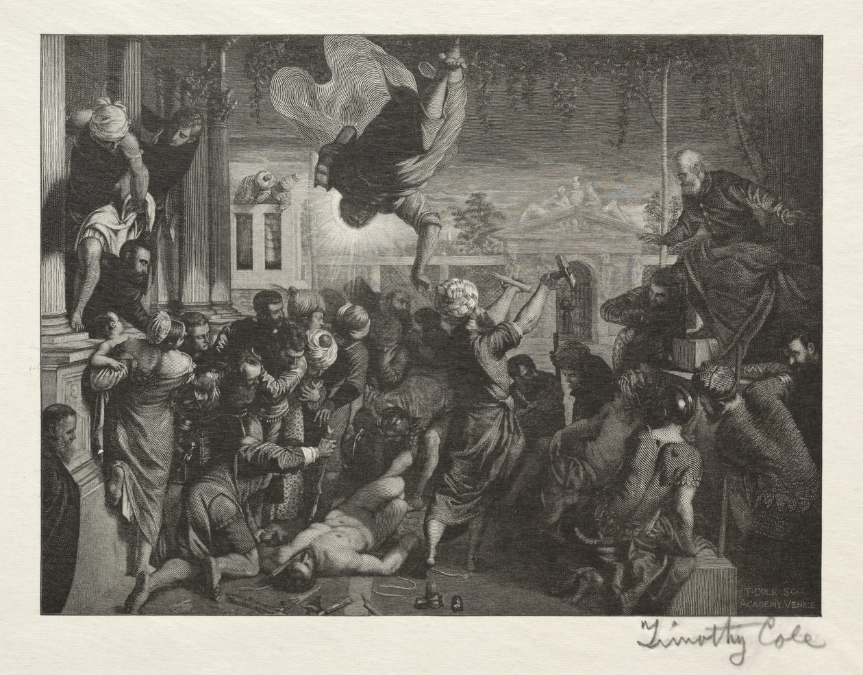 Alte italienische Meister: Das Wunder des Heiligen Markus, 1888-1892 von Timothy Cole