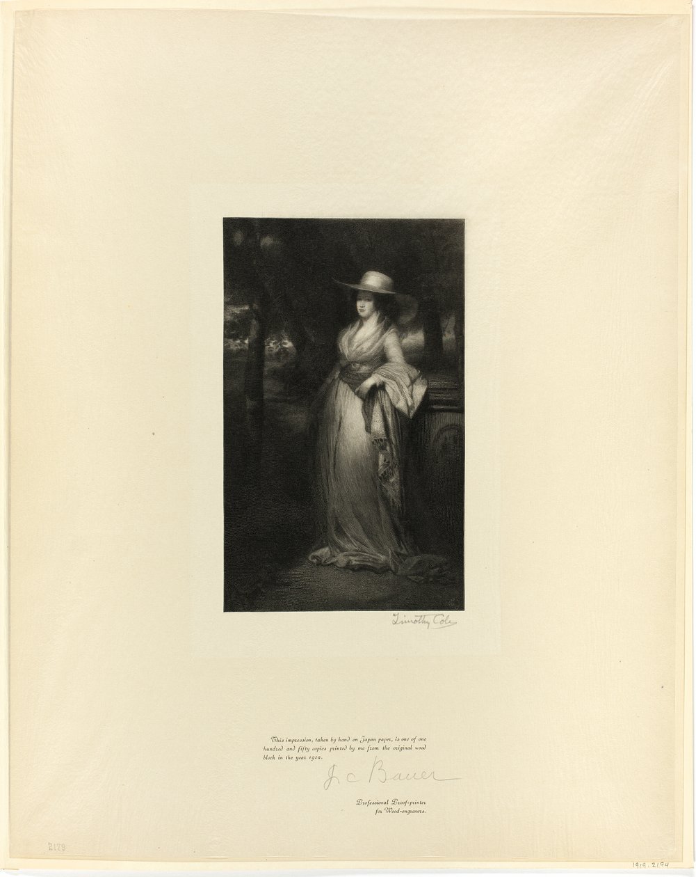 Porträt einer Dame, aus Alte englische Meister von Timothy Cole