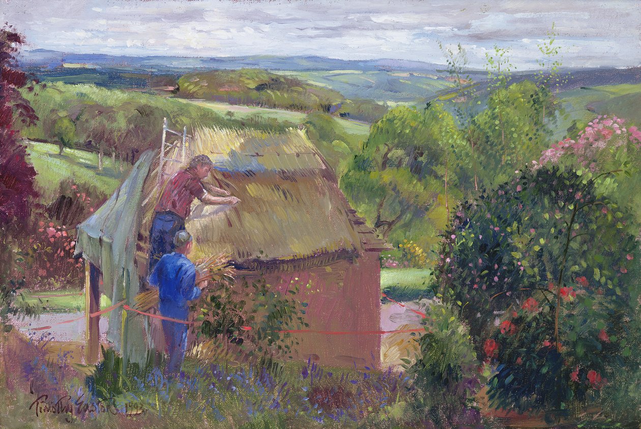 Das Sommerhaus decken, Lanhydrock House, Cornwall, 1993 von Timothy Easton