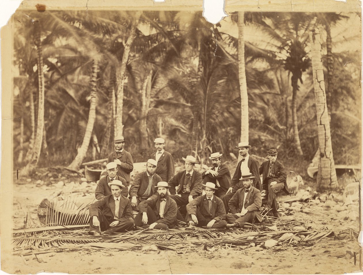 [Leutnant Kommandant Thomas O. Slefridge und Mitglieder der Darién-Expedition, Isthmus von Darién (Panama)] von Timothy H. OSullivan