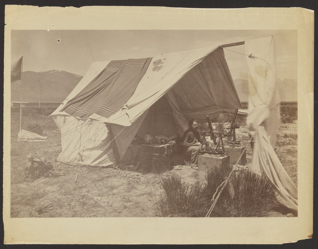 Herr J. Terrey Gardner als U.S. Grant, 40. Breitengrad, Ruby Valley, Nevada von Timothy H. OSullivan