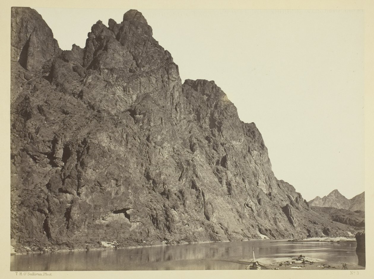 Felswand gegenüber Big Horn Camp, Black Canyon, Colorado River von Timothy O