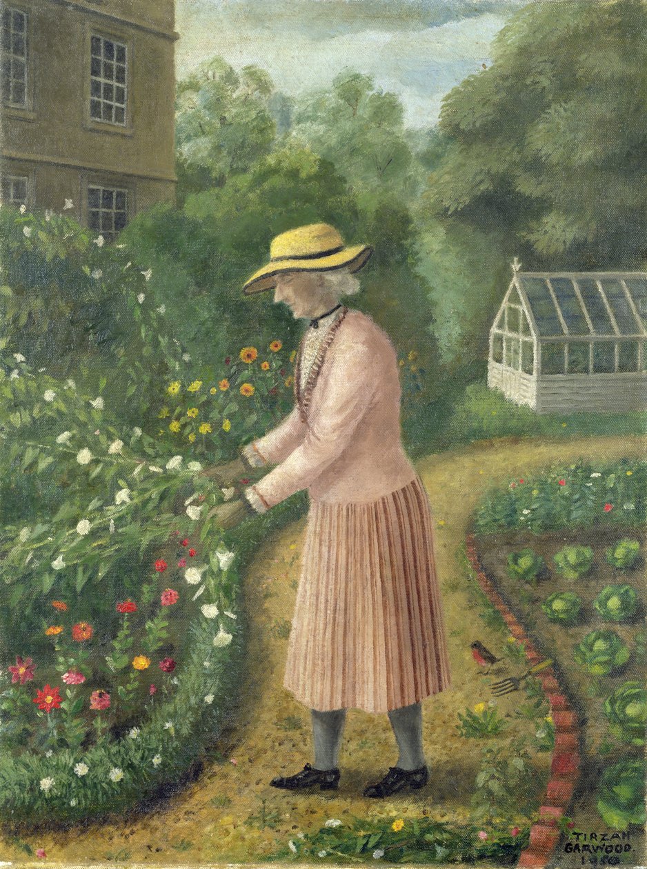 Englische Frau (Mrs Nicholas von Copford Place, 96 Jahre alt) von Tirzah Ravilious