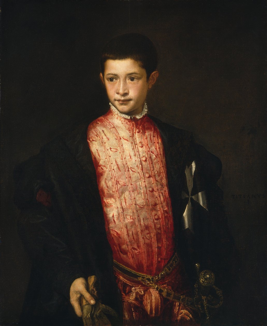 Porträt von Ranuccio Farnese von Tiziano Vecelli