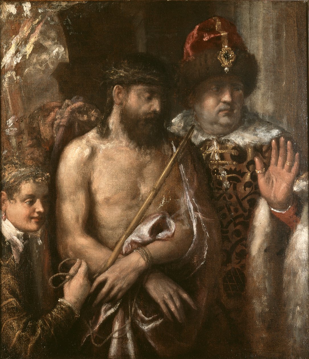 Christus wird dem Volk gezeigt (Ecce Homo) von Titian (Tiziano Vecellio)