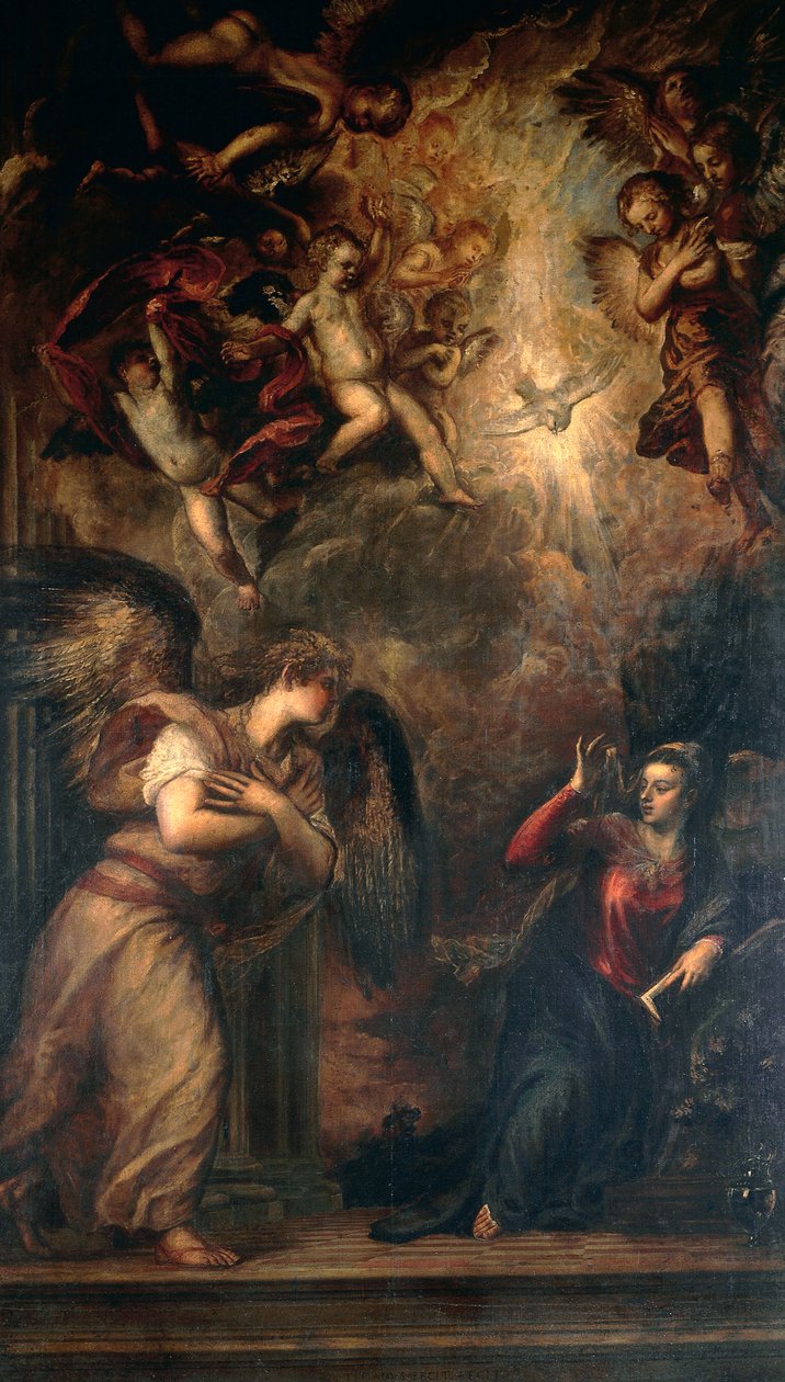 Verkündigung, Kirche San Salvador, Venedig von Titian (c.1488 1576)