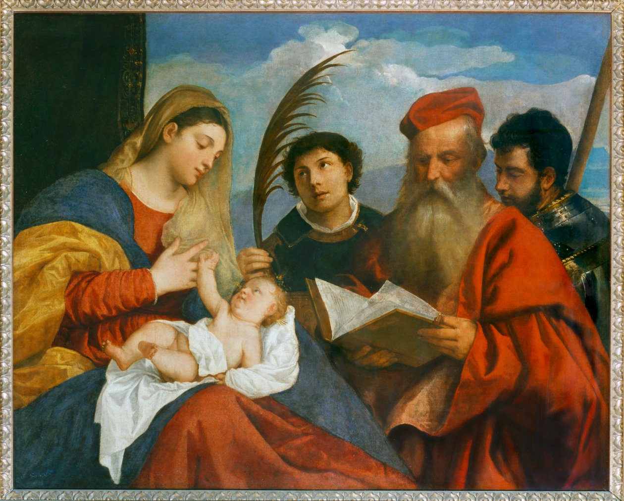 Die Jungfrau mit dem Kind und dem heiligen Stephanus, dem heiligen Hieronymus von Titian (c.1488 1576)