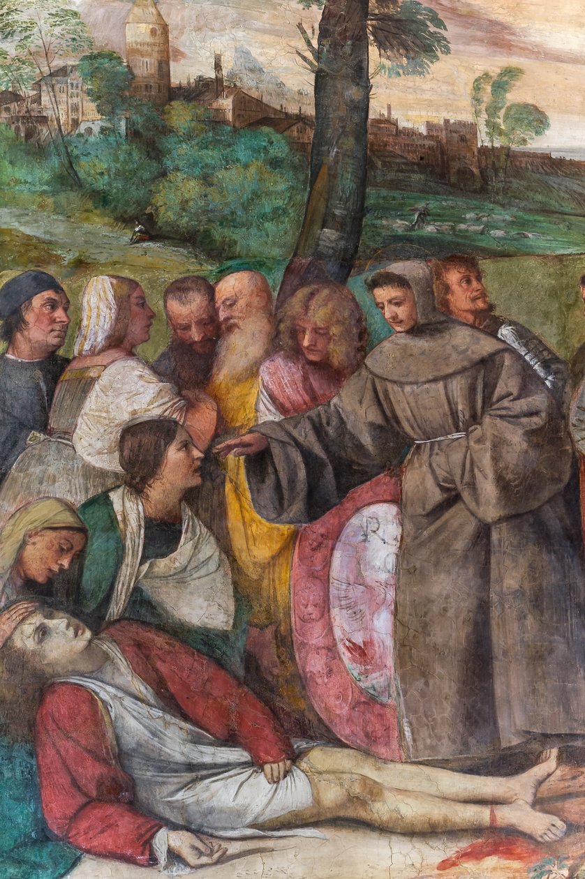 Der heilige Antonius befestigt den Fuß eines jungen Mannes wieder (Detail) von Titian (c.1488 1576)
