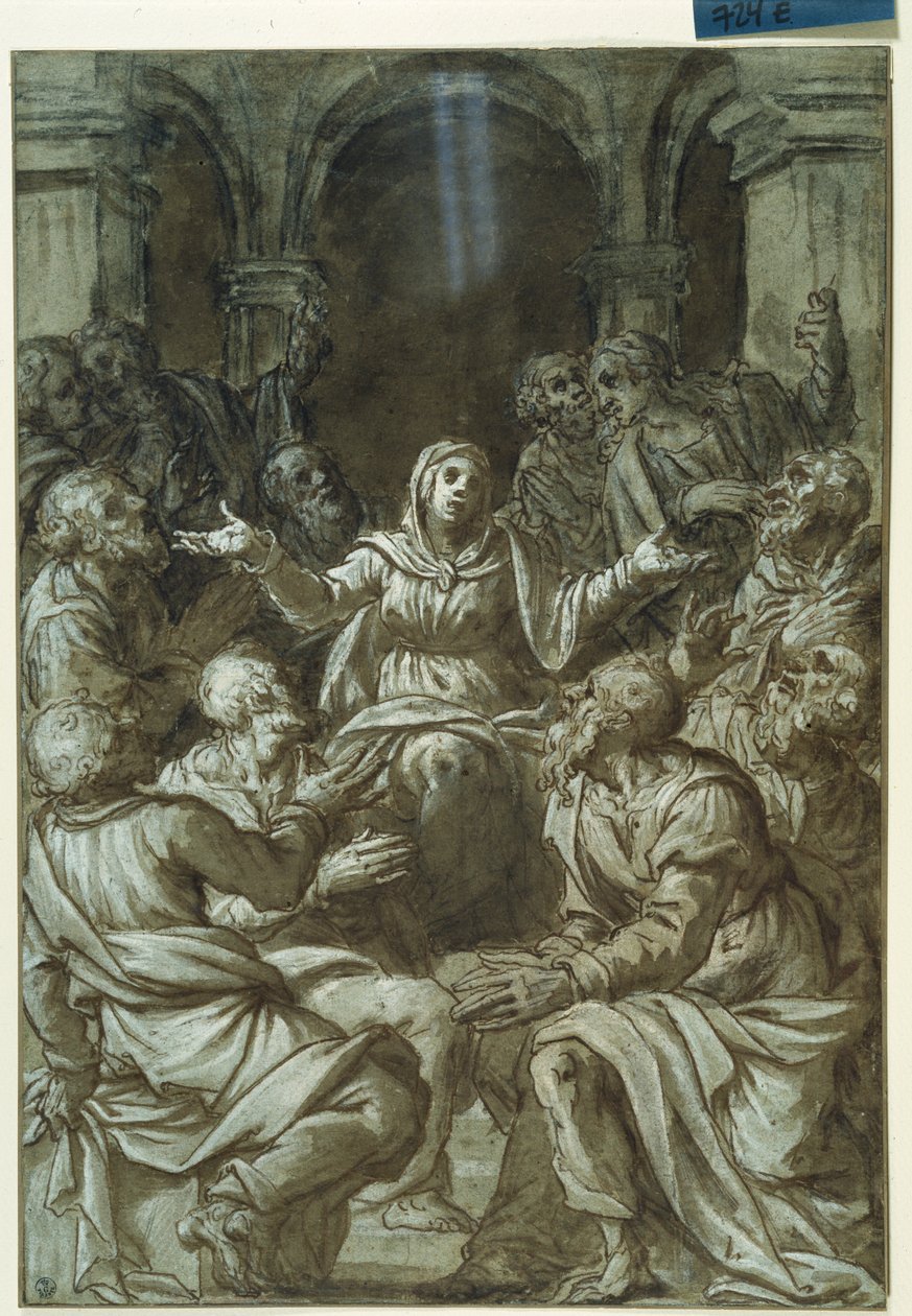 Die Jungfrau Maria mit Aposteln von Santo Spirito von Titian (c.1488 1576)