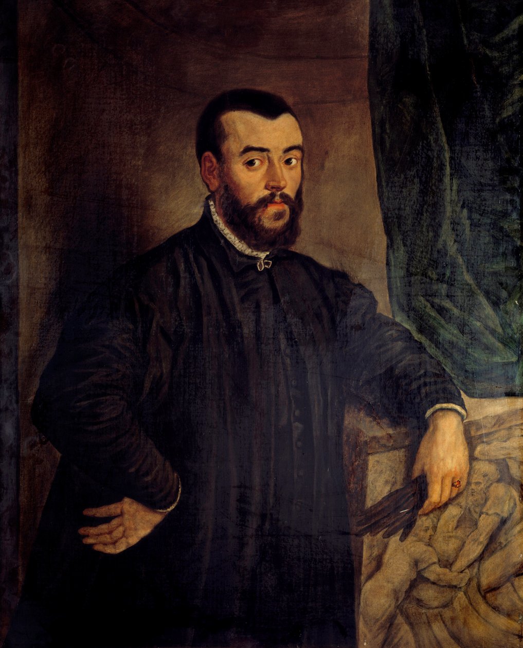 Porträt von Andre Vesale (Andreas Vesalius) (1514-1564), Anatom und Arzt von Karl V. von Tiziano Vecelli