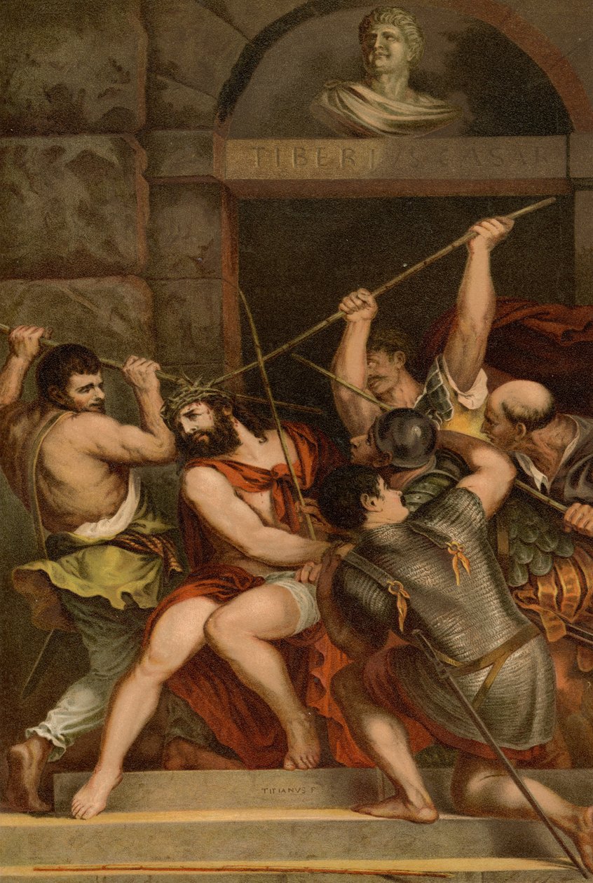 Die Krönung mit Dornen von Tiziano Vecelli