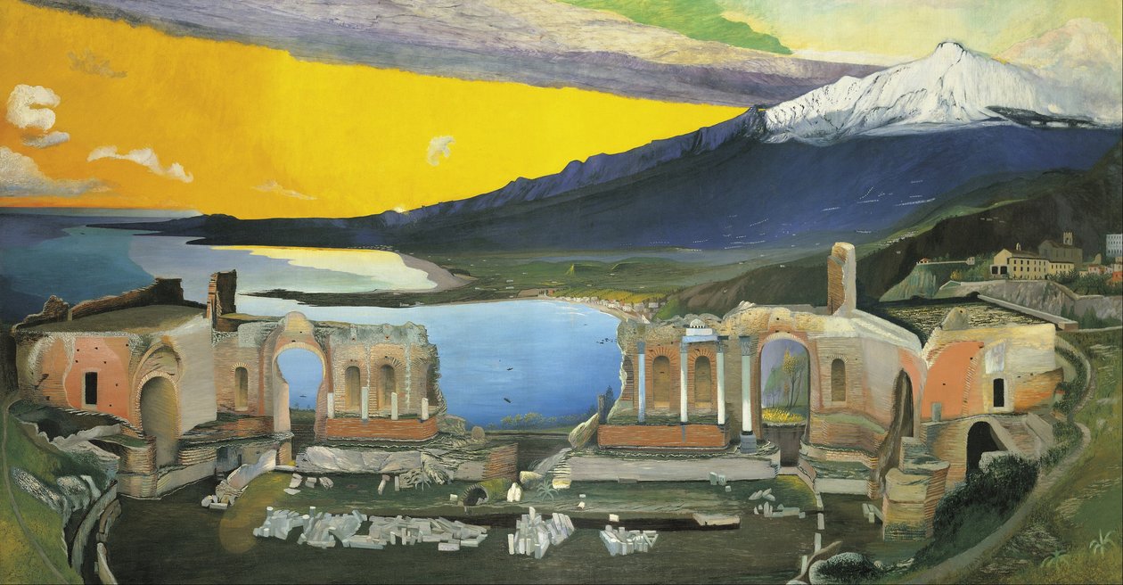 Ruinen des griechischen Theaters in Taormina von Tivadar Csontváry Kosztka
