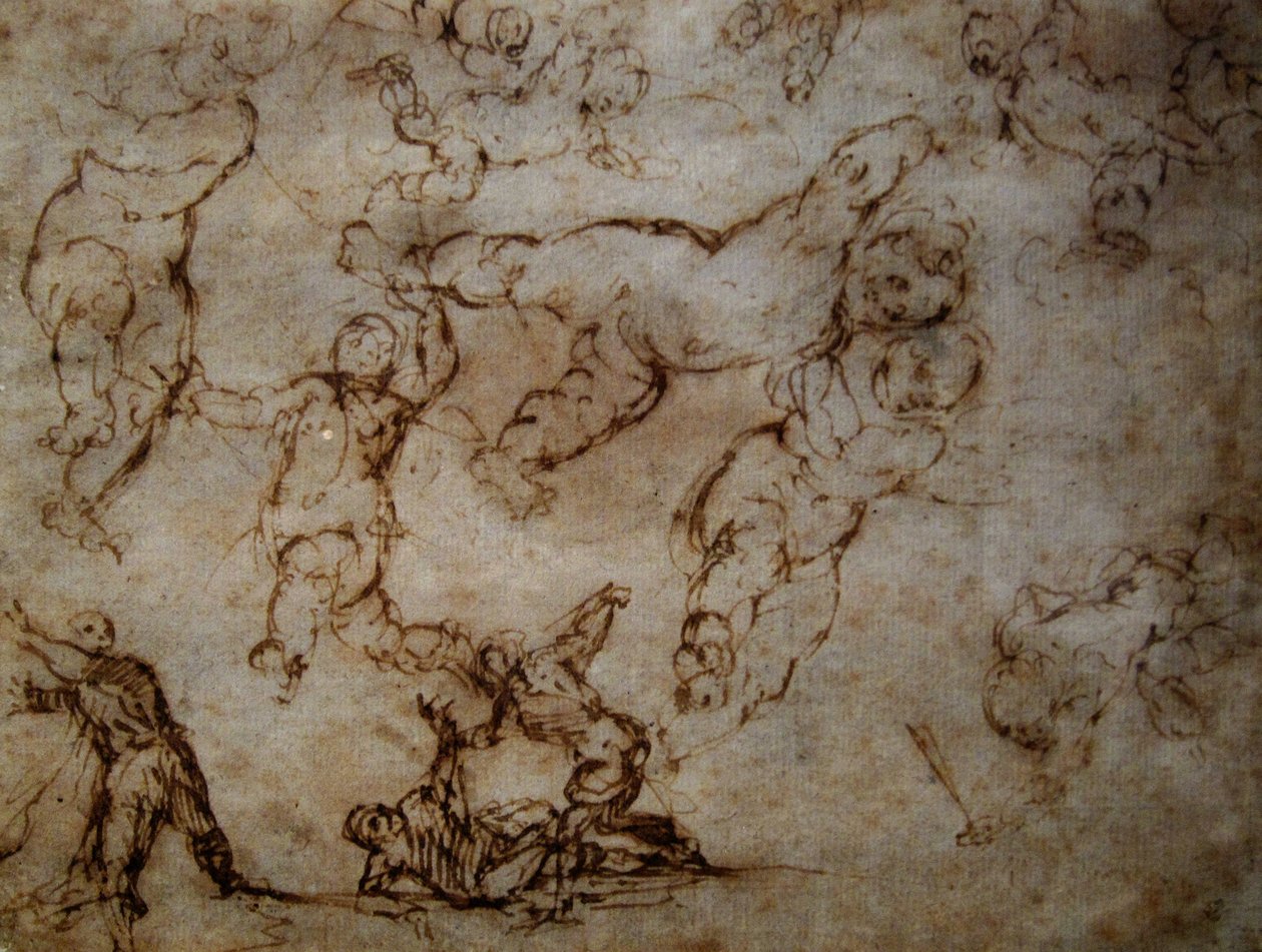 Studien für den hl. Petrus Märtyrer von Tiziano Vecelli