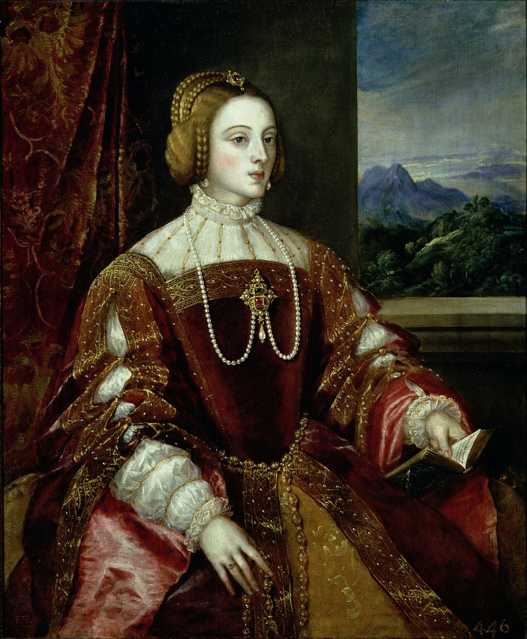 Porträt der Kaiserin Isabella von Portugal, 1548 von Tiziano Vecelli