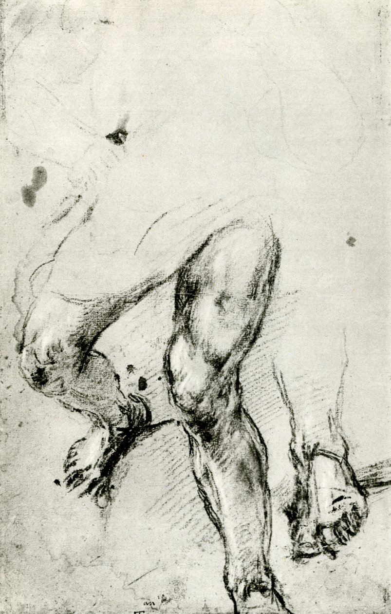 Studie für das Martyrium des Hl. Laurentius in Venedig, um 1550, 1937 von Tiziano Vecelli