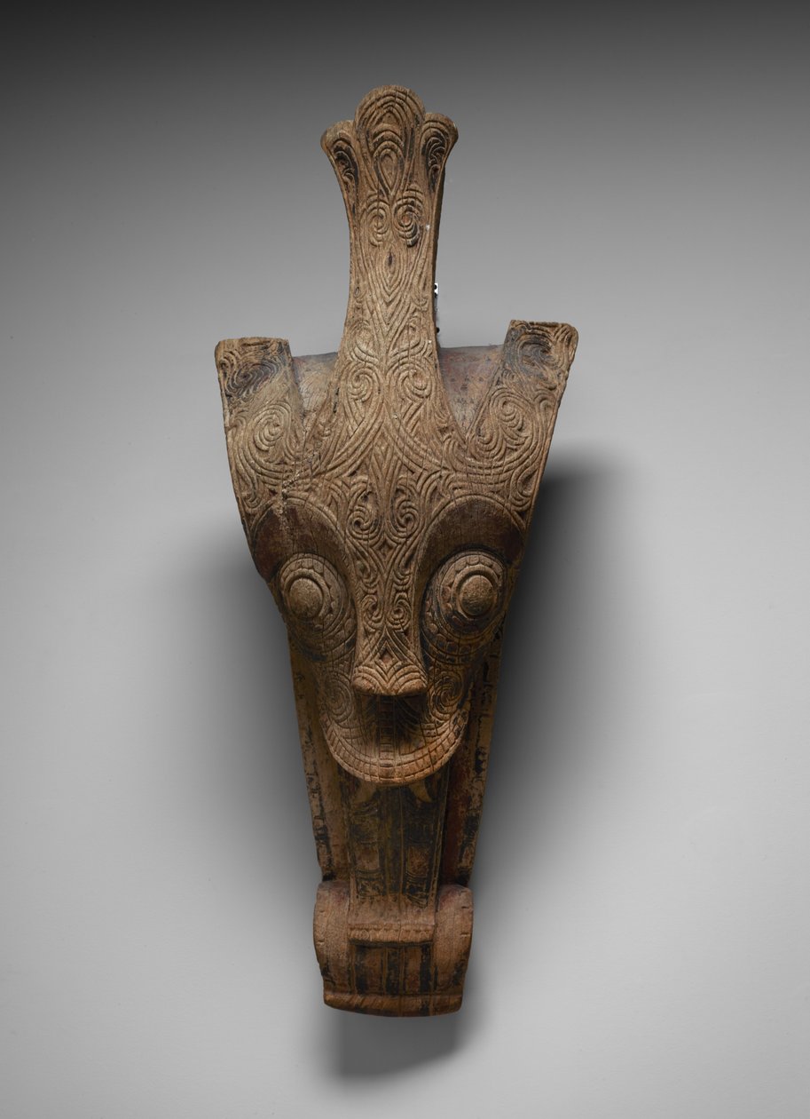 Hausfassadenornament, das einen Singa darstellt von Toba Batak Culture