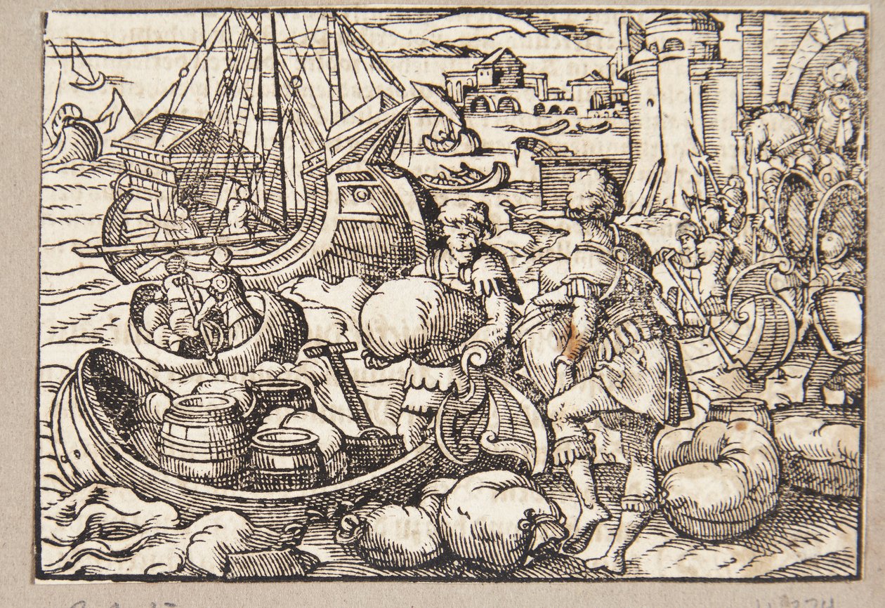 Gaius Lutatius besiegt die Flotte von Karthago von Tobias Stimmer